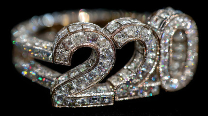 Diamond number 220 bracelet