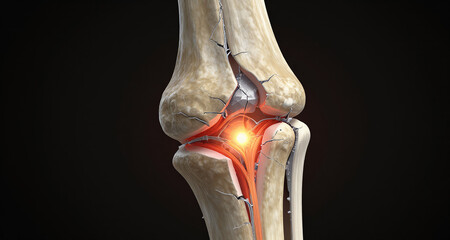 3D illustration of artificial intelligence analyzing medical X-ray data high quality render photorealistic detailed anatomy biology healthcare medical concept science visualization