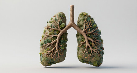 3D illustration of a stomach ulcer, raw tissue visualization high quality render photorealistic detailed anatomy biology healthcare medical concept science visualization