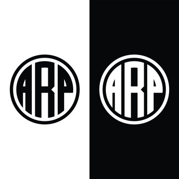Initial Letter ARP Logo Design Vector Illustration Stock Vector.