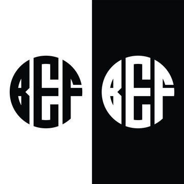 Creative BEF Letter Logo Icon Stock Illustrations, Vectors And Clipart.