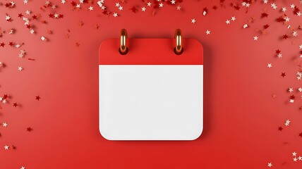 Blank calendar page reminder and scheduling concept
