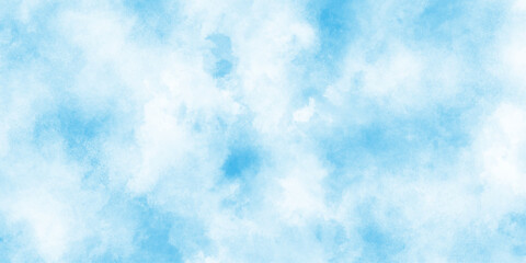 Obraz premium Blue watercolor vector background, smooth cloudy sky blue background with bright vignette studio banner. Light blue background with watercolor. Classic hand painted Blue watercolor background, 