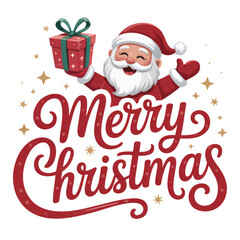 christmas card with santa claus