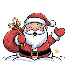 cartoon santa claus
