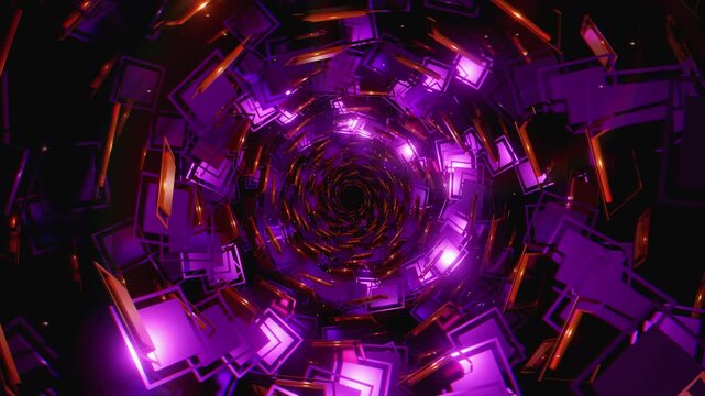 bstract Geometric Rhombus Tunnel VJ Loop