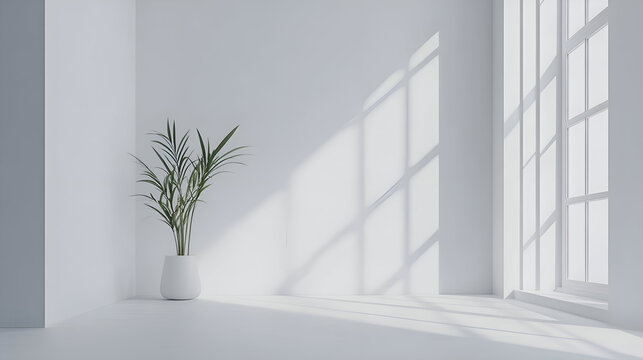 empty white room