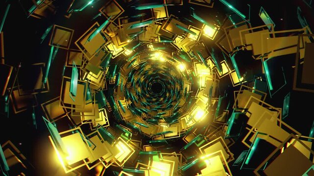 bstract Geometric Rhombus Tunnel VJ Loop