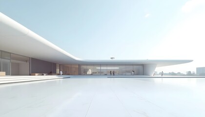 Seamless Futuristic Architecture Creating A Calm And Endless Atmosphere
