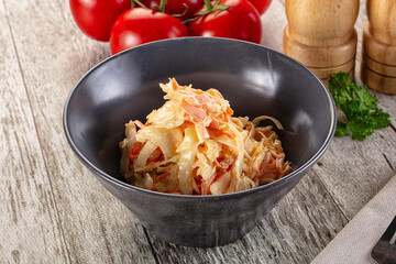 Vegan Coleslaw salad with cabbage and carrot