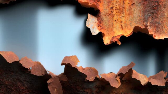 Rusty textured surface showcasing the effects of oxidation in a weathered environment