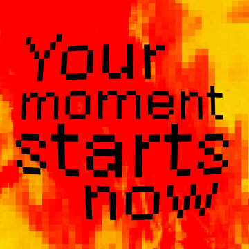 Pixel Text Transition 01 Square