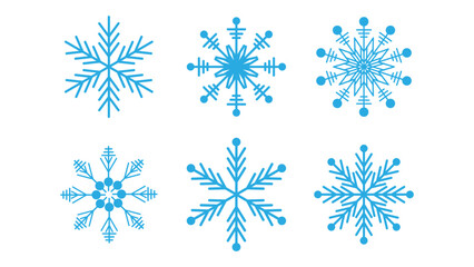 Fototapeta premium Snowflake Vector Illustration for Winter and Holiday Designs