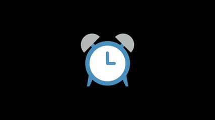 Alarm clock animation icon. Motion icon suitable for web, technology, business and entertainment. - Powered by Adobe