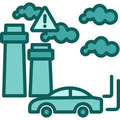 Air Pollution solid icon