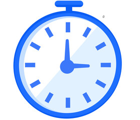 blue clock icon