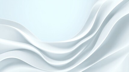 Obraz premium Layered White Fabric Gradients Create a Simple Background Perfect for Any Website Header or Design Project at Any Time of Day
