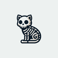 Skeleton Cat Logo