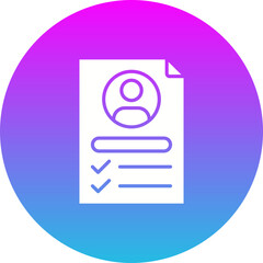Curriculum Vitae Icon