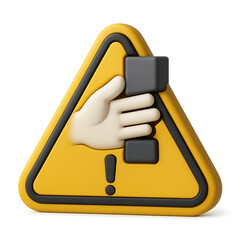 icon warning of pinched fingers