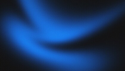 Blue black smooth transition background with noise texture.