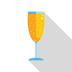 Champagne flute filled with bubbling sparkling wine, perfect for celebrating special occasions and festive events