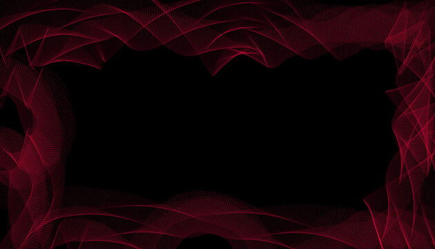 Red Abstract Frameborder