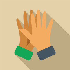 Two hands giving a high five, symbolizing collaboration and partnership