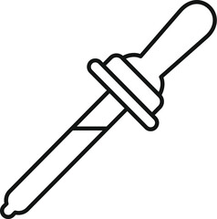 Dropper containing liquid, representing scientific research and medical testing