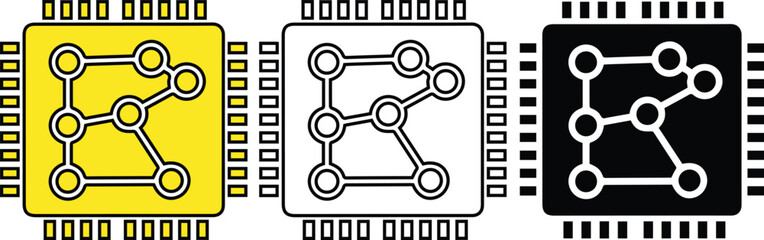 Computer chip with network connections microprocessor cpu processor circuit board electronic component technology motherboard