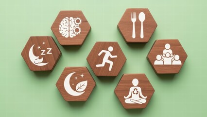 Promoting mental wellbeing mindfulness practices for daily life home infographic calm environment eye-level health awareness