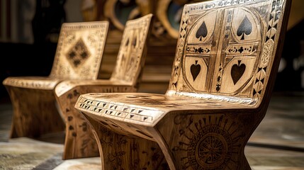 a brown chair made by wood