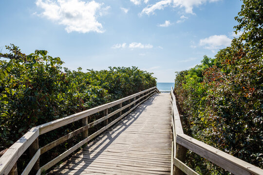 Path to the beach in Florian&oacute;polis, Santa Catarina, Brazil.