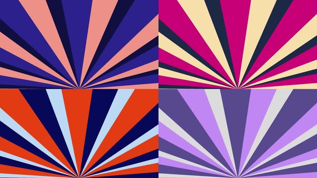 Animated and patterned illustration of a radiating starburst design perfect for adding dynamic flair.