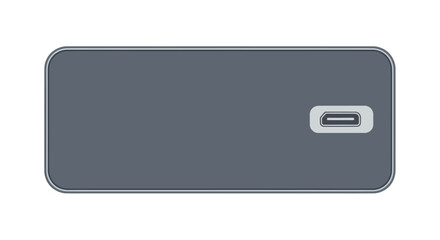 Gray rectangular device w/ USB-C port