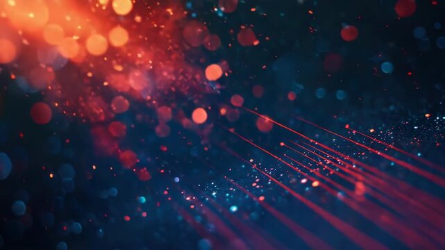 Video Blurry of a red and blue background with no distinct objects or people visible