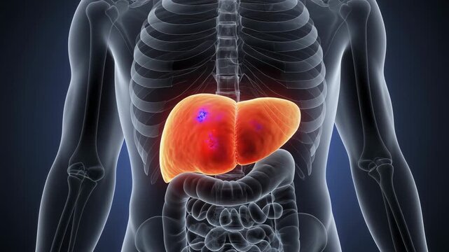 3D Animation of Human Pyogenic Liver Abscess
