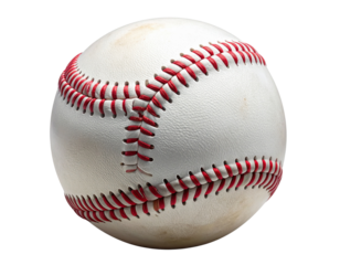Official Baseball Ball for Sports Visuals Transparent Background.