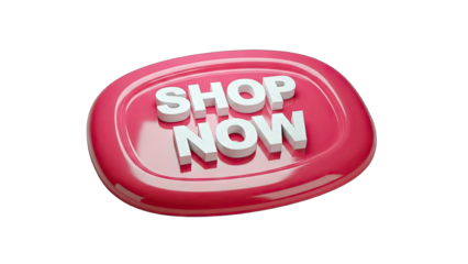 Shop Now Button on Pink Background