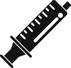 Syringe vector icon for medical treatment, vaccine dose, and healthcare concepts