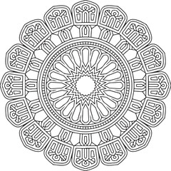 Ornamental Circular Mandala Illustration