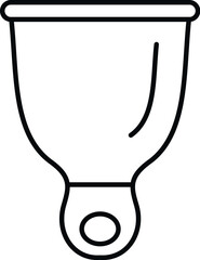 Putty knife outline vector icon for construction and home improvement concept