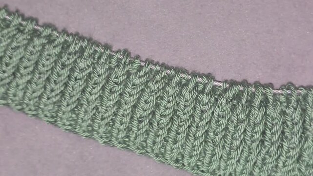 Knitting patterns and details for sweaters, hats, and other items, crocheted