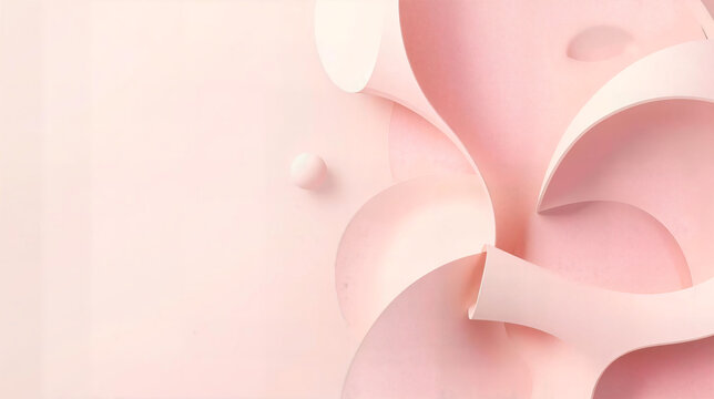 pink abstract background with waves - Powered by Adobe