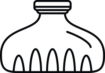 Ice bag outlining medical treatment for reducing swelling and pain