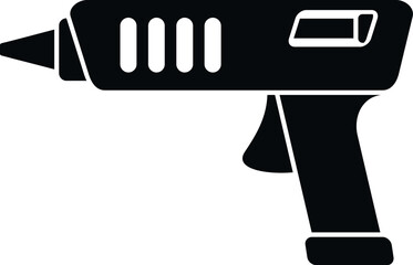 Hot glue gun silhouette representing craft, diy, and homemade projects