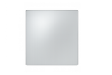 Clear rectangular frosted glass panel isolated, adding a sleek modern texture element over a transparent background