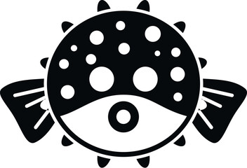 Pufferfish icon representing marine life and danger