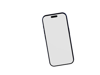 Clean and modern smartphone mockup featuring a blank screen, perfect for showcasing apps or designs. Ideal for p