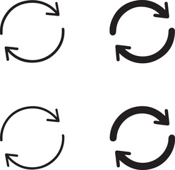 Isolated Data Sync Icon, Data Sync Process Icon, Data Sync Synchronization Symbol, Digital Data Sync Icon, Data Sync Circuit Style, Solid Black Data Vector